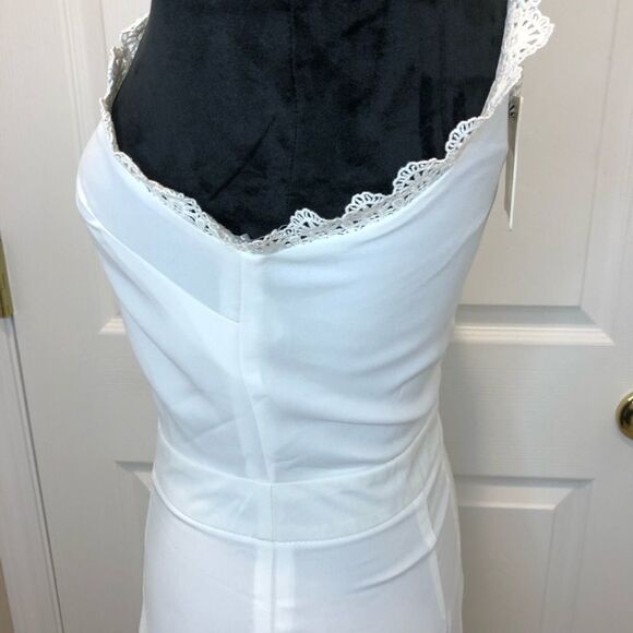 NWT Angel Biba white eyelet spaghetti strap dress - Picture 13 of 16